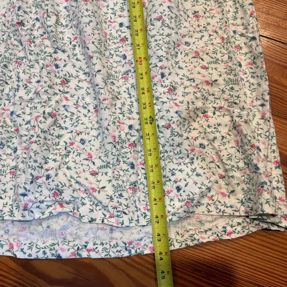 Ashley Taylor Floral Cotton Flannel Nightgown Plus 1X Cottagecore Prairie Modest